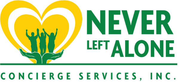 never left alone logo