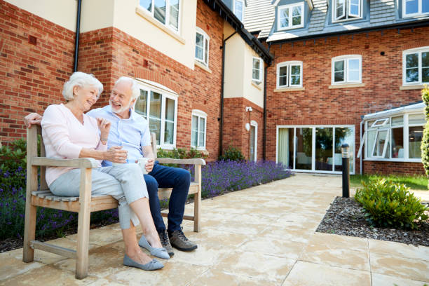 Senior couple enjoying maintenance-free independent living in Polk County, Florida